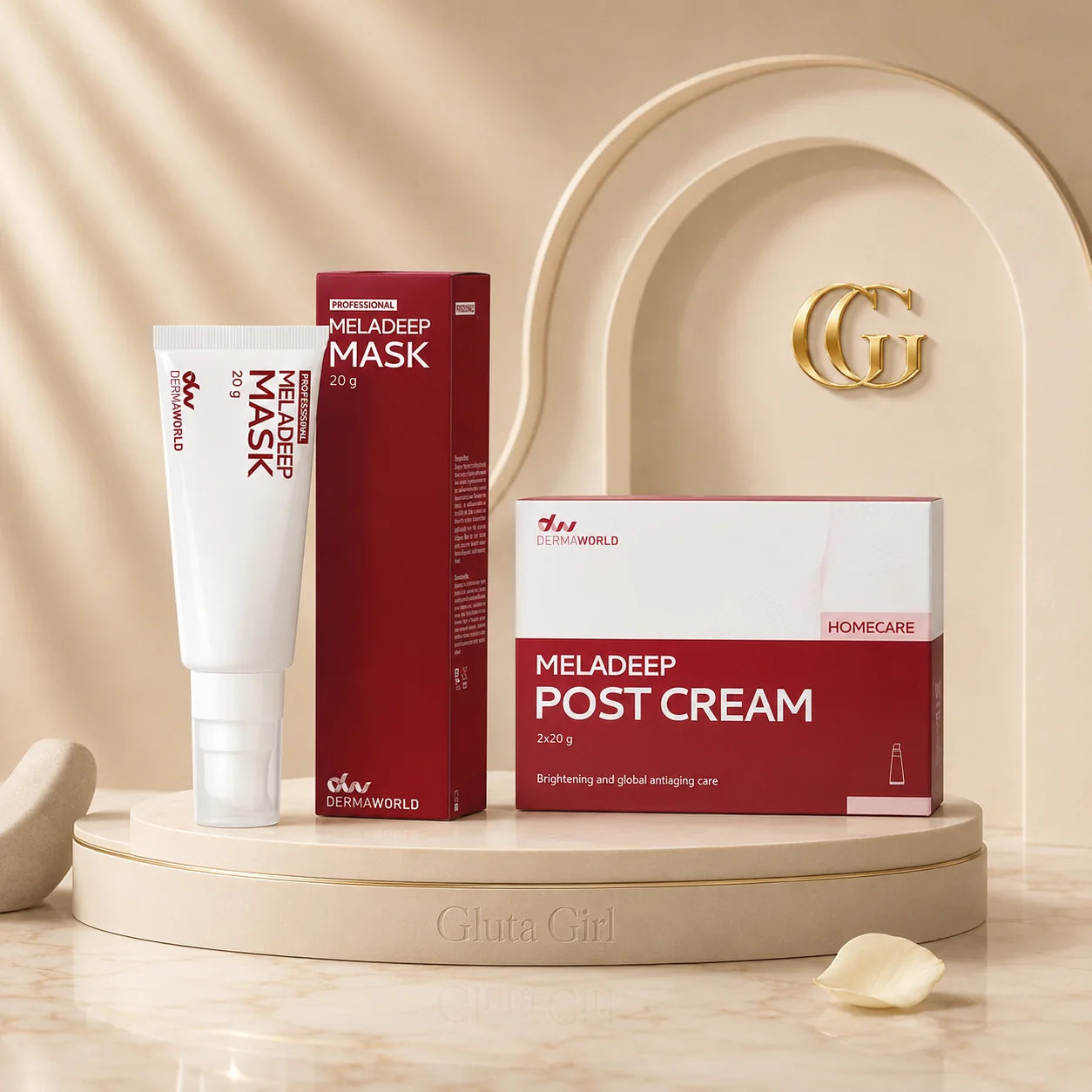 ميلاديب بوست كريم | Meladeep Post Cream أقوى كريم تثبيت نتائج التقشير وتفتيح التصبغات (2×20 جم)